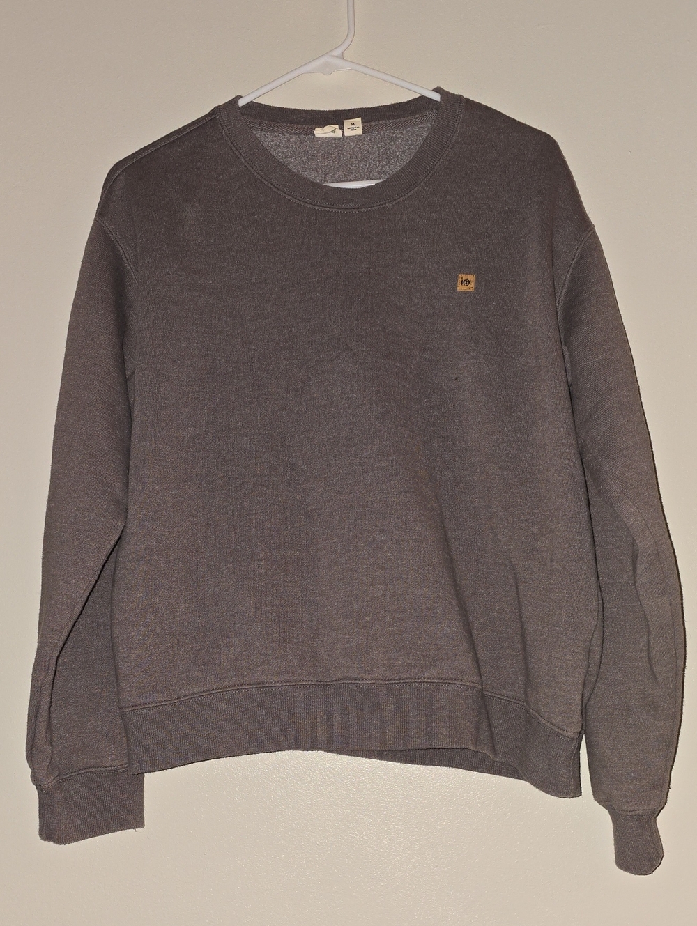 Tentree Womens Eggplant Crewneck Sweater with Logo Patch